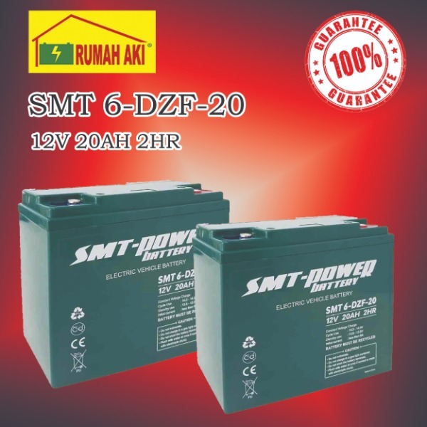 Aki Sepeda Listrik SMT Power Battery 6-DZF-20