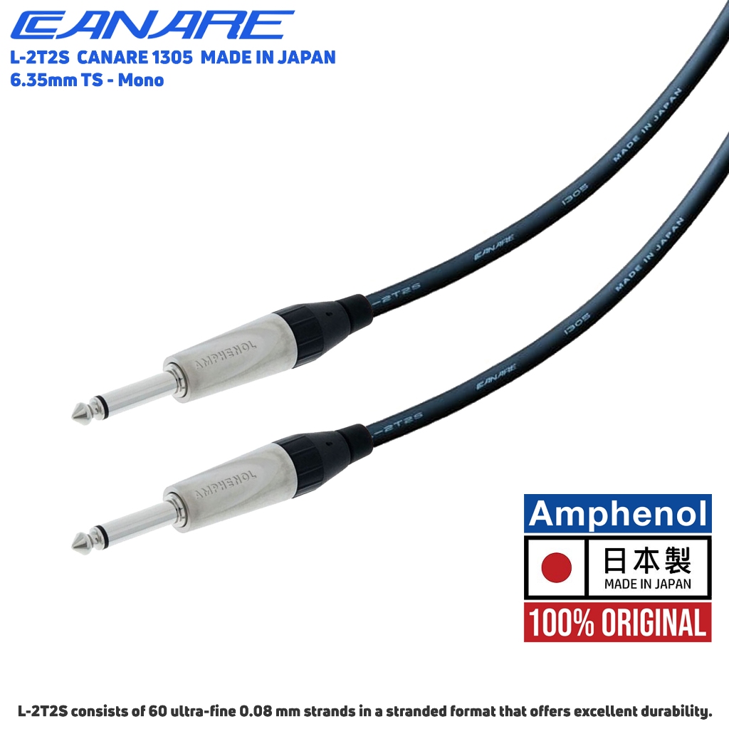 Amphenol Original  Kabel Audio Jumper Gitar Jack Akai Mono to Akai Mono 1⁄4" -