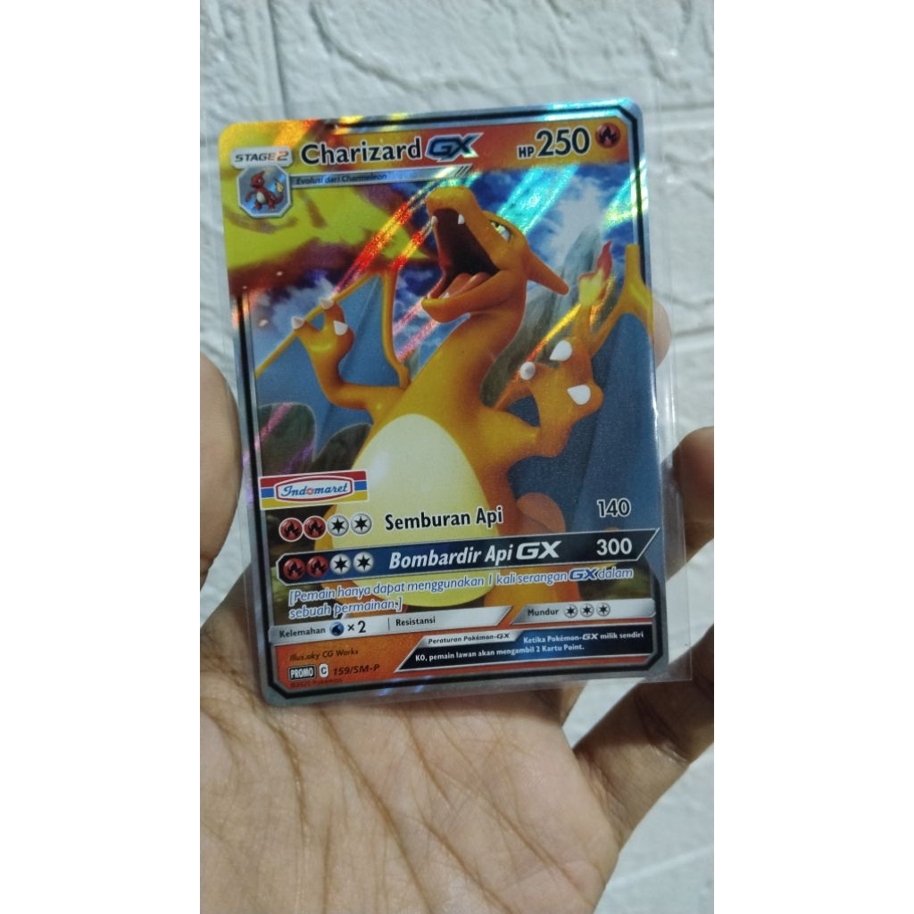 kartu pokemon charizard Gx promo indomaret