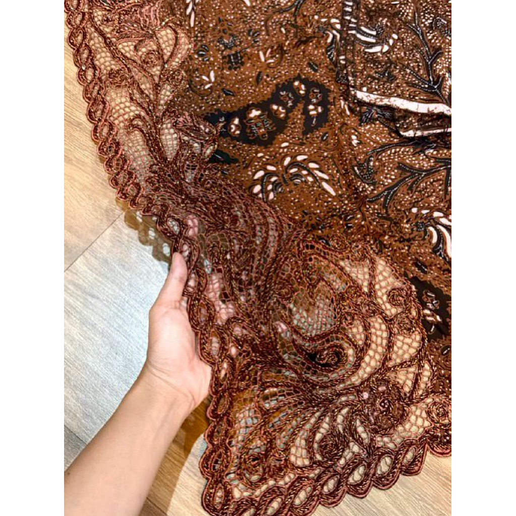 kamen sutra paris kerawang payet set selendang