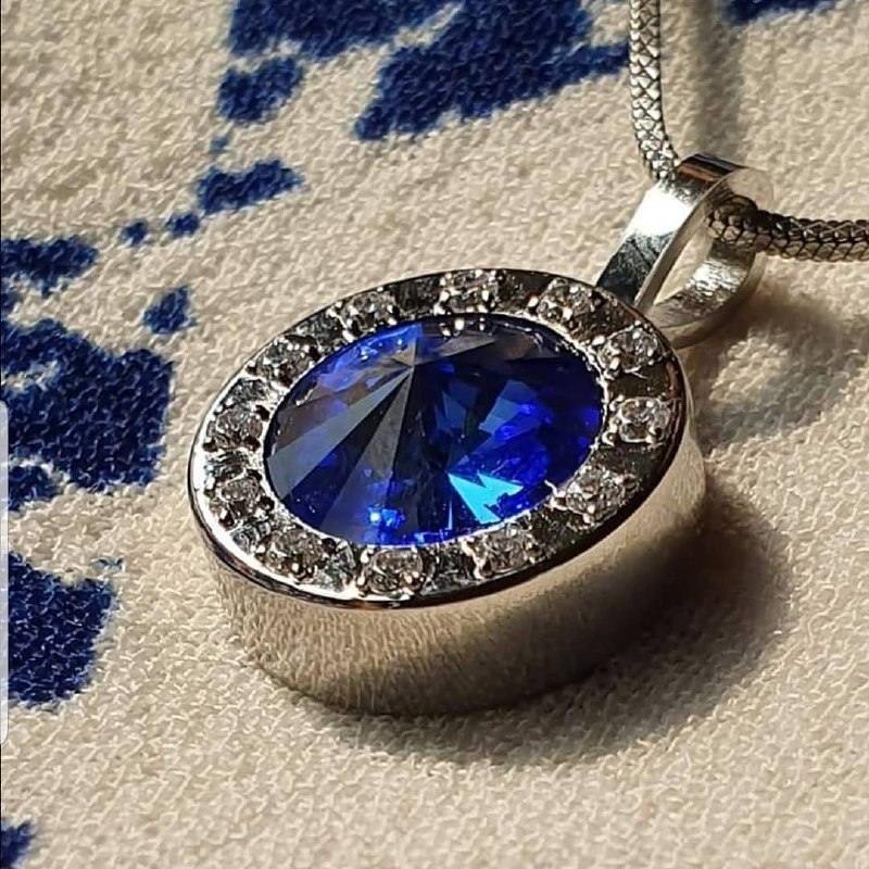 KK LIFORCE BLUE SAPPHIRE CRYSTAL | SWAROVSKI | KALUNG KESEHATAN ANTI RADIASI | MADE IN USA | BERGARA