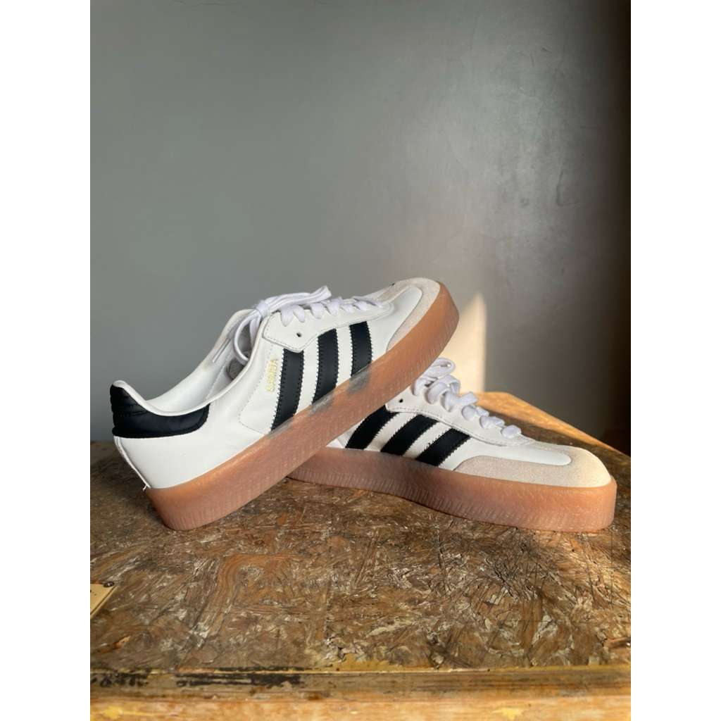 ADIDAS SAMBA WHITE BLACK GUM