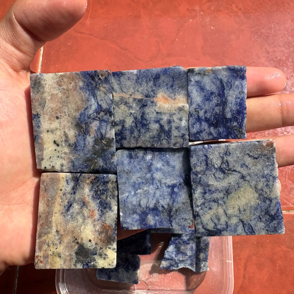 Batu akik badar besi biru / bahan batu akik badar besi biru / bahan badar besi biru