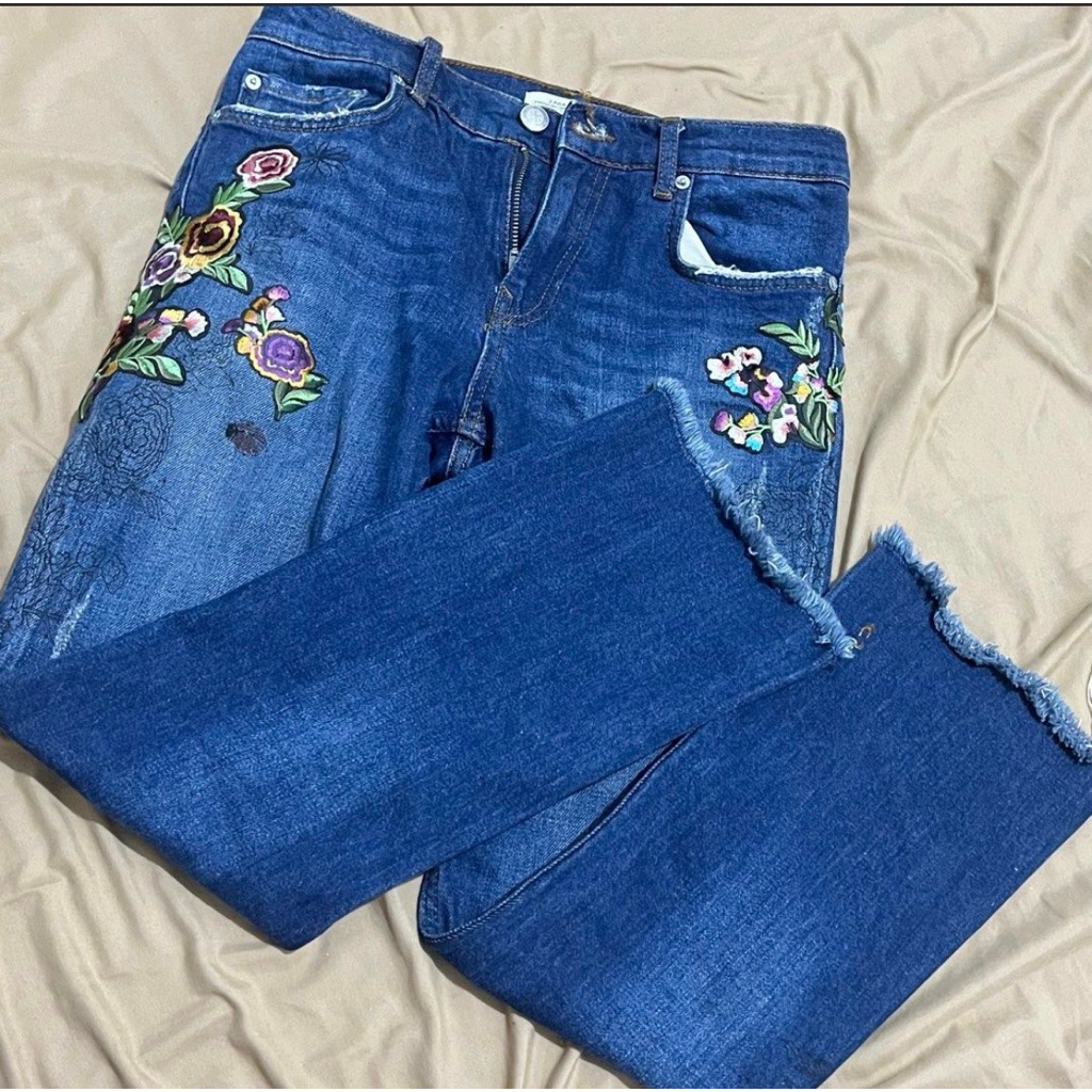 Celana Jeans Denim Wanita Zara Preloved