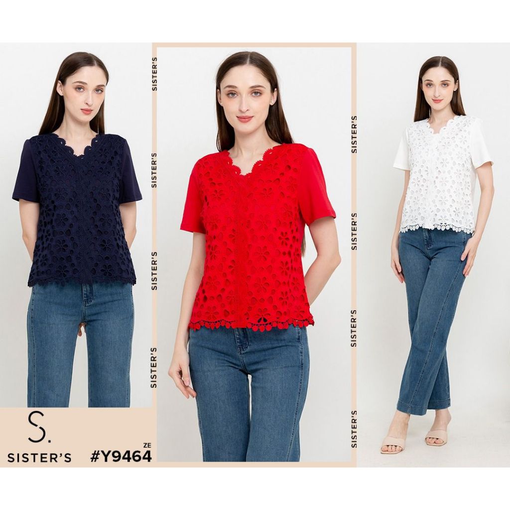 SISTERS Blouse Pendek Kaos Katbol Wanita 9464
