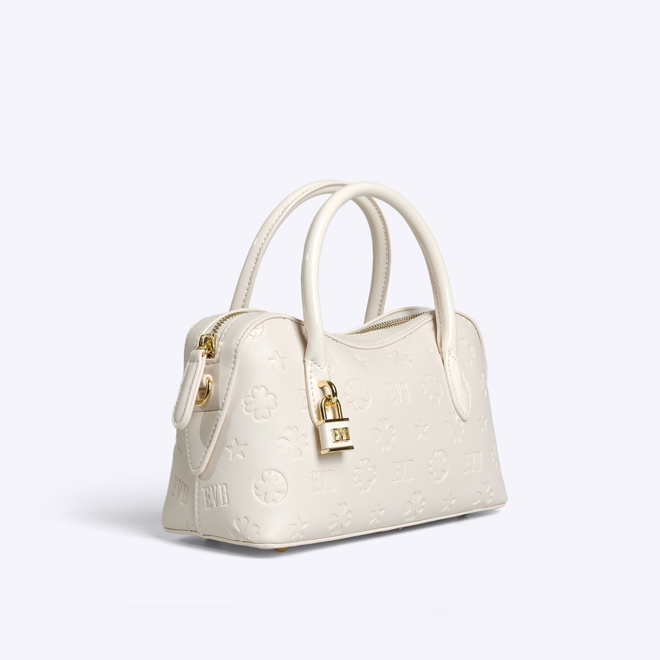 Everbest EVB MASHA Top Handle Bag Wanita Beige Black & Pink