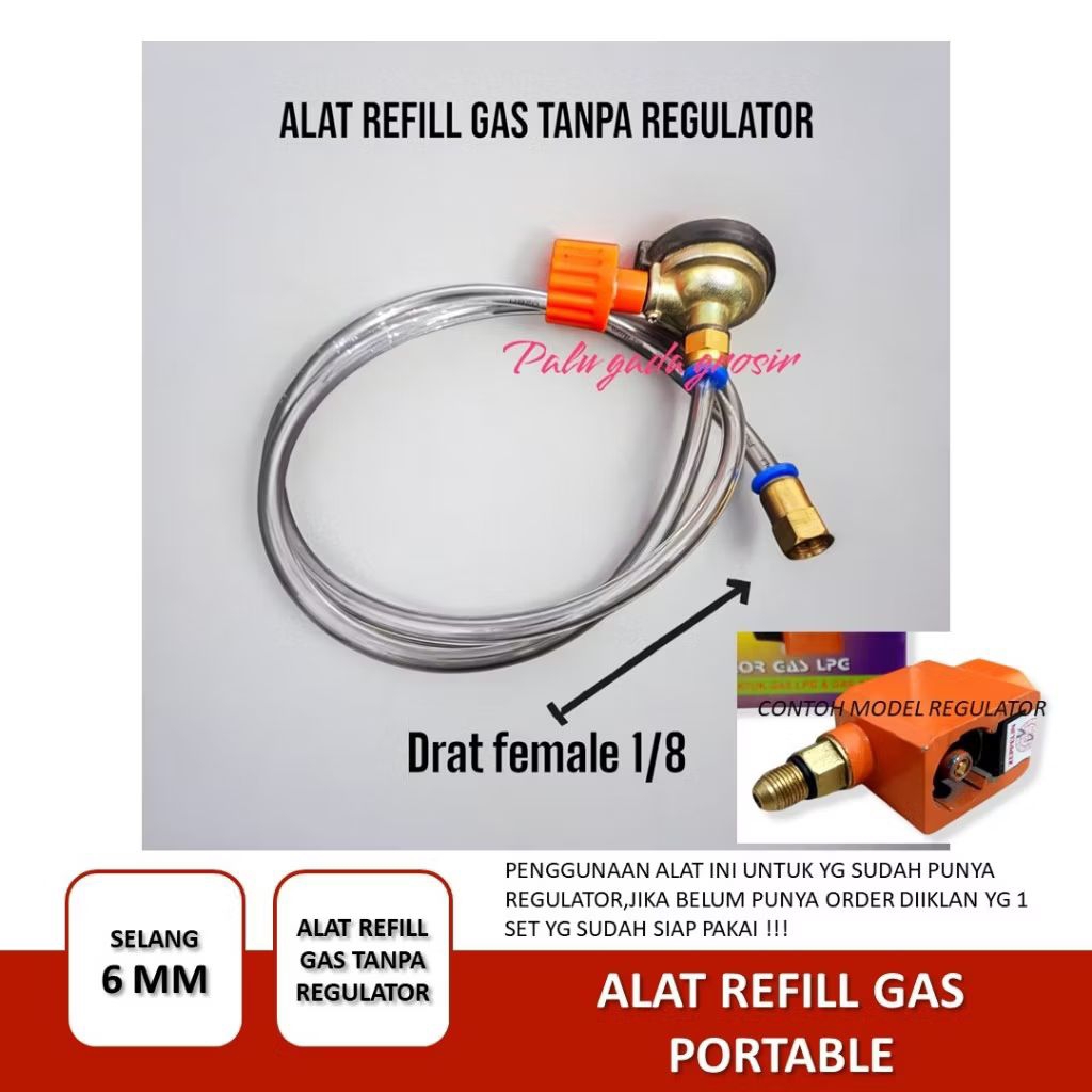 alat refil female gas portabel