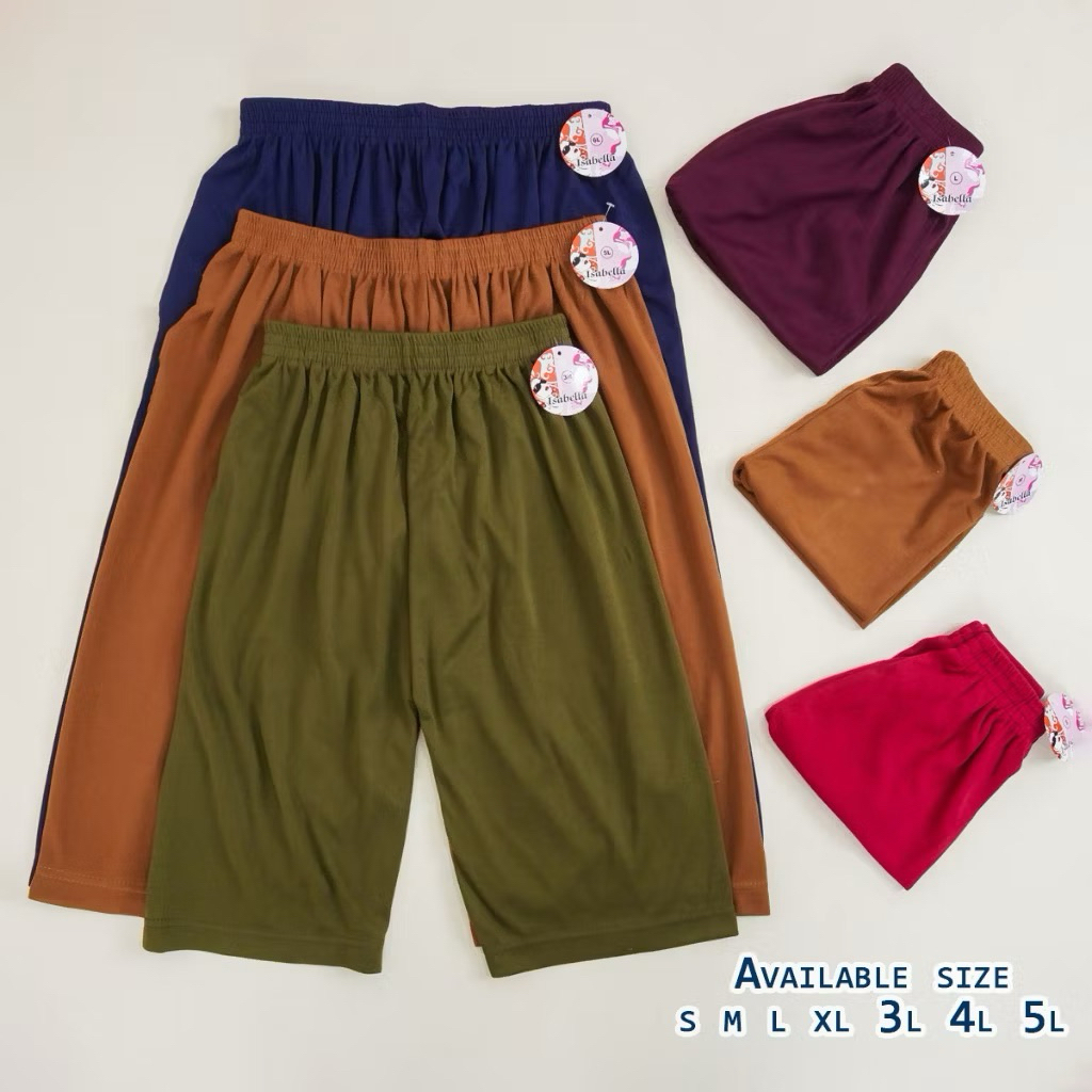 6 Pcs Shot/Celana Leging Pendek JUMBO Short Legging Shot Strit Sot Daleman Wanita JUMBO