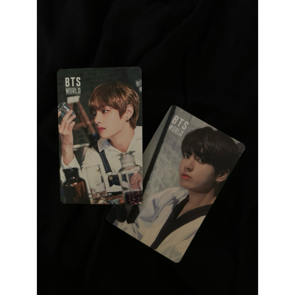 [READY] OFFICIAL PHOTOCARD BTS WORLD V TAEHYUNG JK JUNGKOOK TAEKOOK