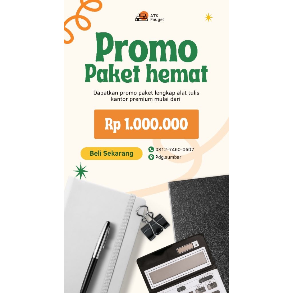 PROMO PAKET HEMAT ATK GROSIRAN ATK SPIL VIA CHAT 100% ORIGINAL