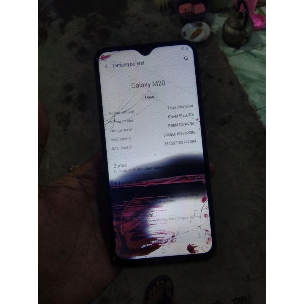 hp Samsung m20 minus lcd sisa nya joss ram 3/32