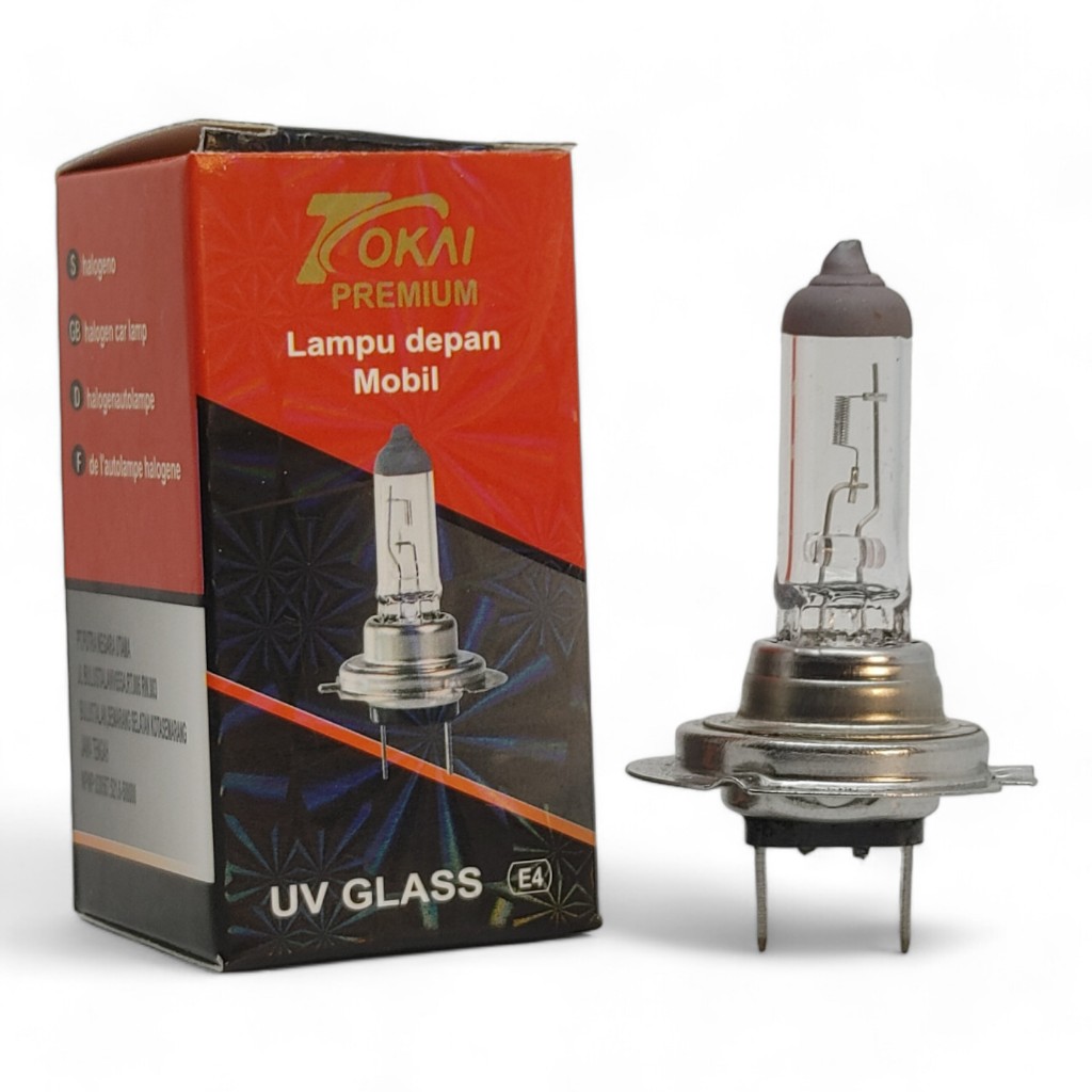 Bohlam Halogen Motor/Mobil H7 12 Volt & 24 Volt Merek Tokai / Lampu H7