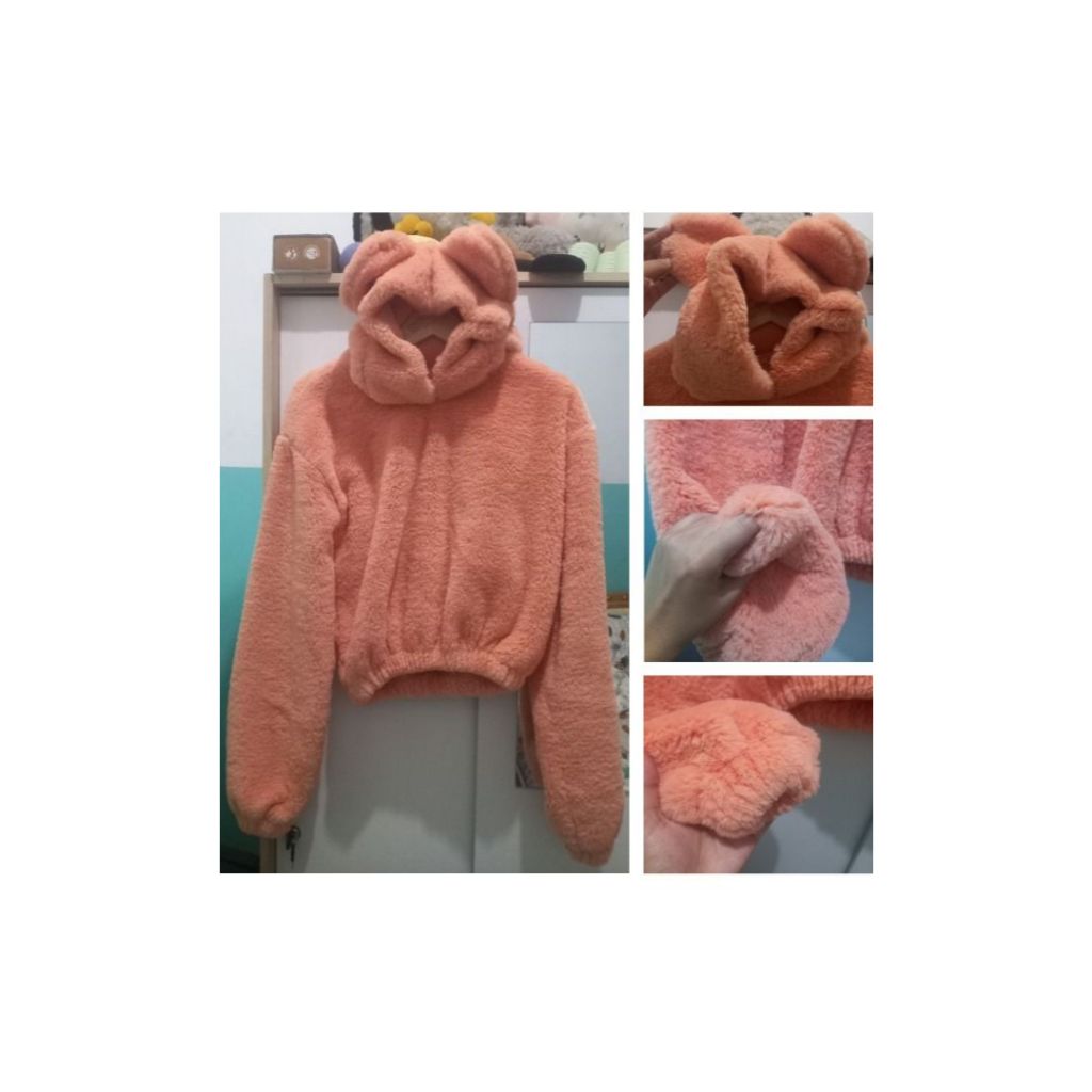 Fuzzy Hoodie Teddy Bear