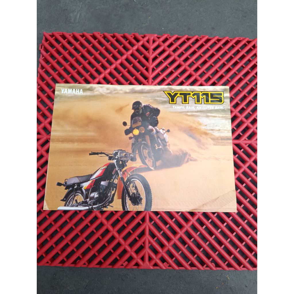 poster brosur yamaha yt 115 original baru