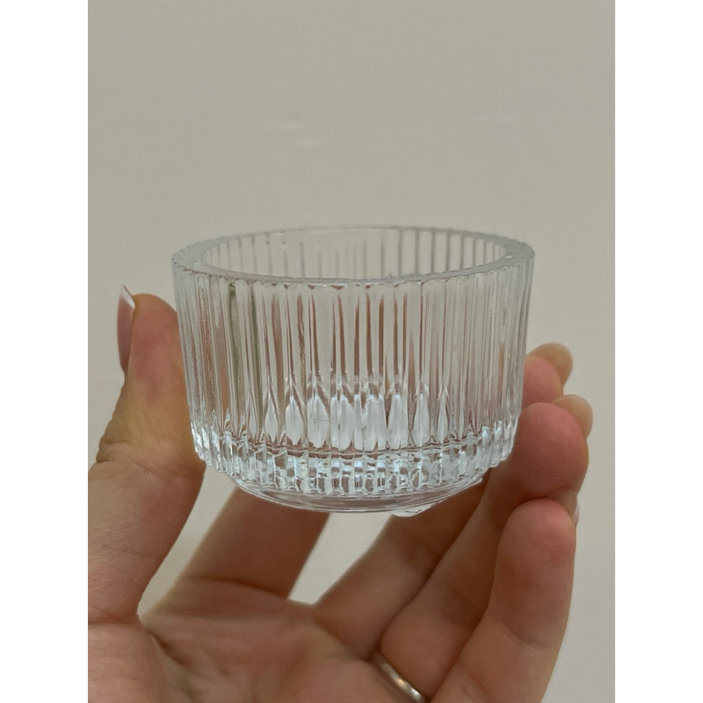 12 PCS Tempat Lilin Kecil IKEA Gelas Kaca Mini