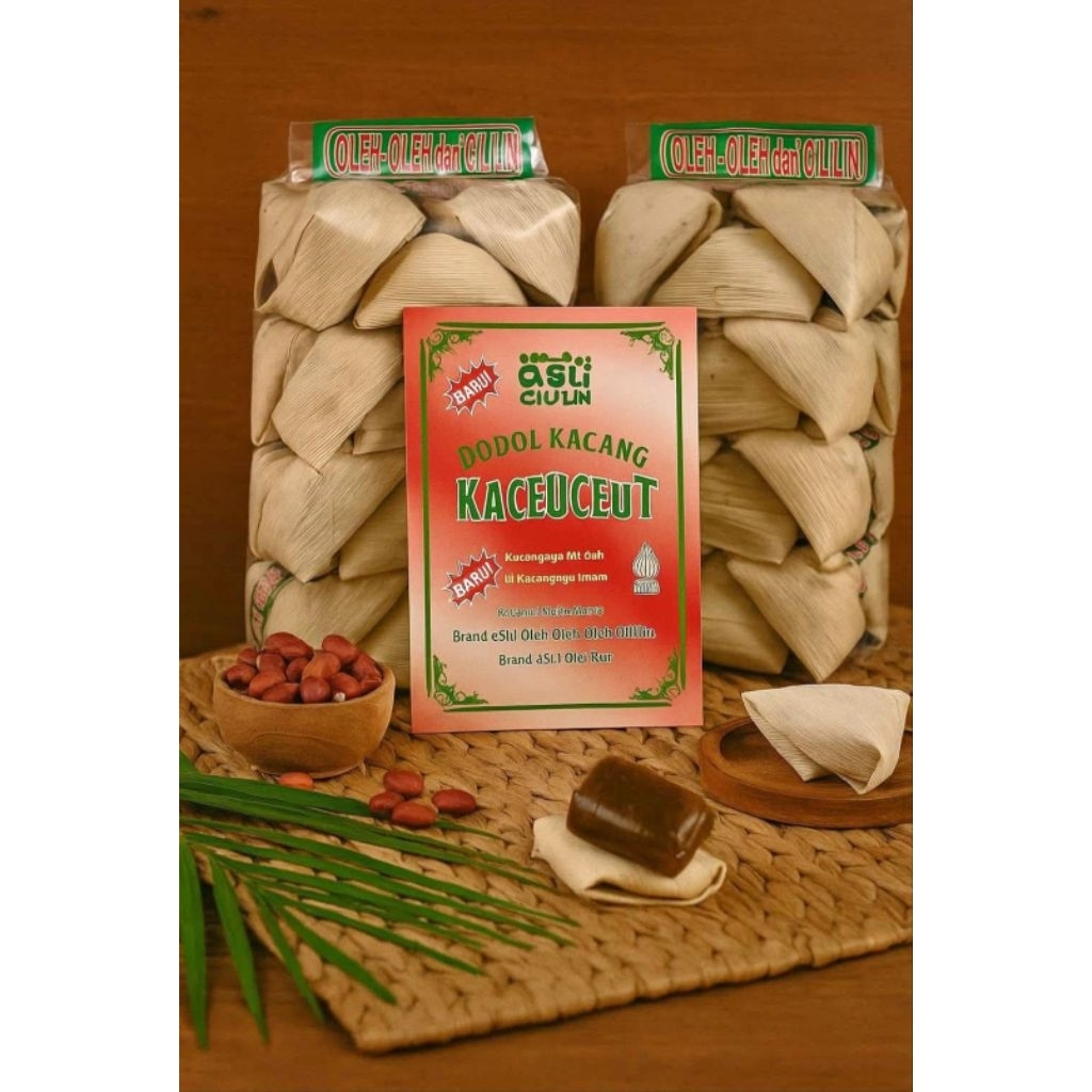 dodol 1kg atau 2 bungkus varian rasa kacang merah.