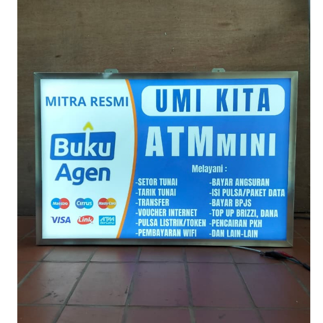 neon box custom pemasangan mudah seperti kipas angin tinggal colok ke stop kontak