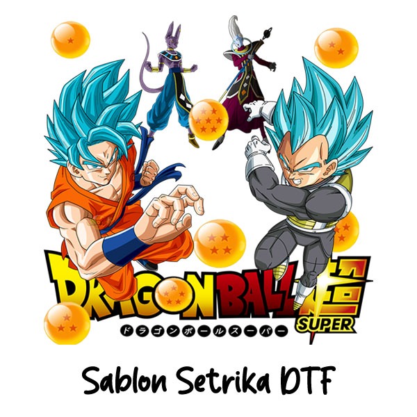 Sablon Setrika DTF Dragon Ball Z Untuk Baju Kaos v.1