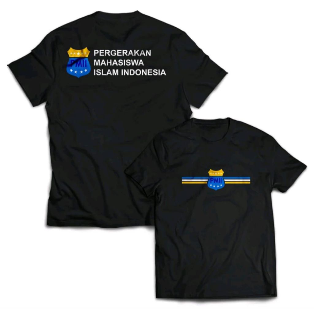 T-SHIRT PMII PERGERAKAN MAHASISWA KAOS DISTRO UNISEX MURAH OBLONG KEREN