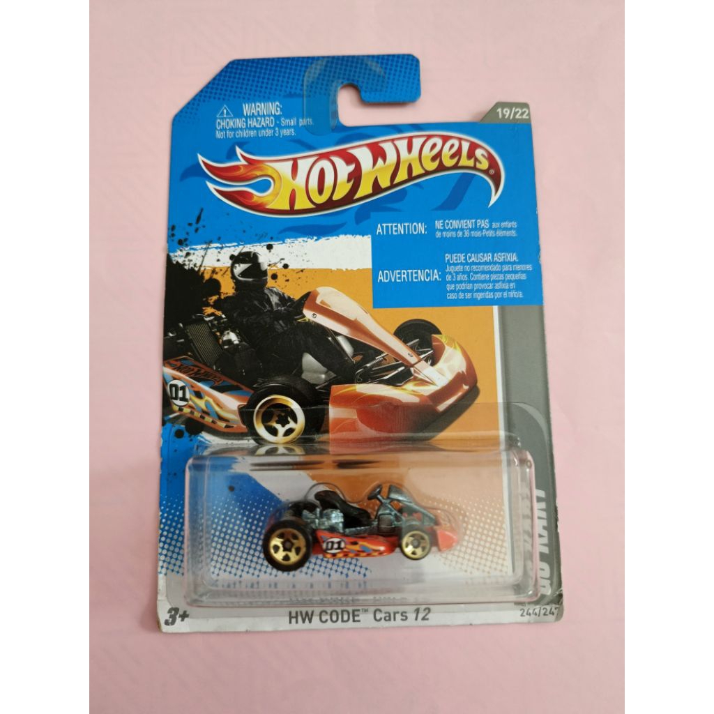 HOTWHEELS GO KART ORANGE