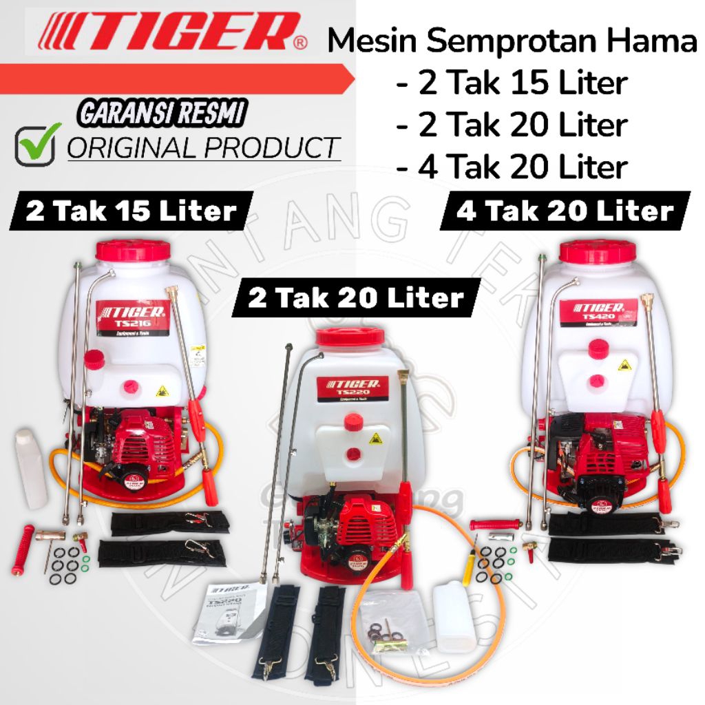 NEW PORODUK MESIN SEMPROT PERTANIAN 15 LITER 20 LITER TIGER TS216 TS220 TS420 / MESIN SEMPROT HAMA