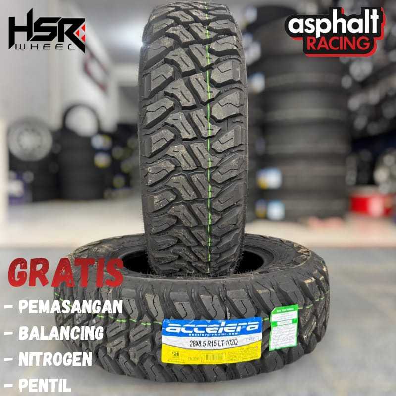 Ban Mobil Tubles OFFROAD/KEMBANGAN TAHU Ukuran 28 8,5 R15 Merk ACCELERA MT 01