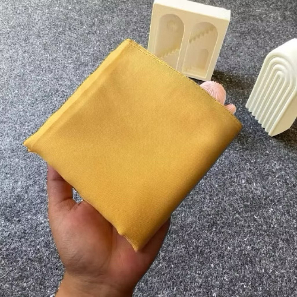 Hijab Segiempat Paris Premium kuning golkar Paris premium Jahit Tepi