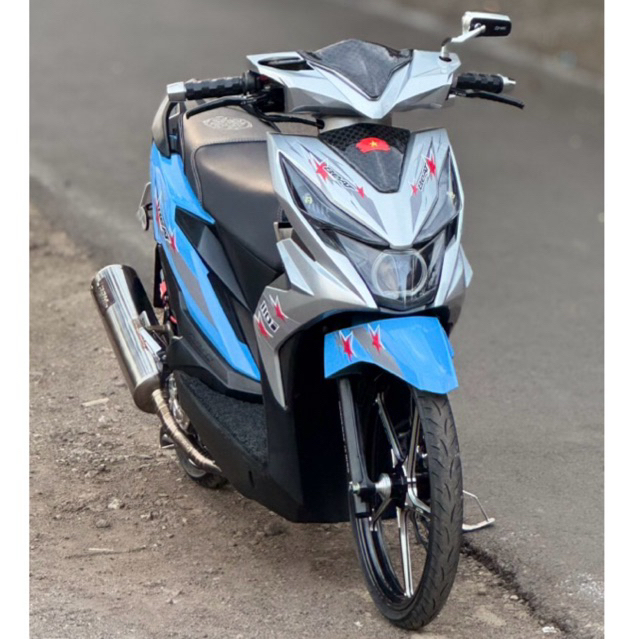 Striping Beat esp transparan bahan premium maxdecal glossy