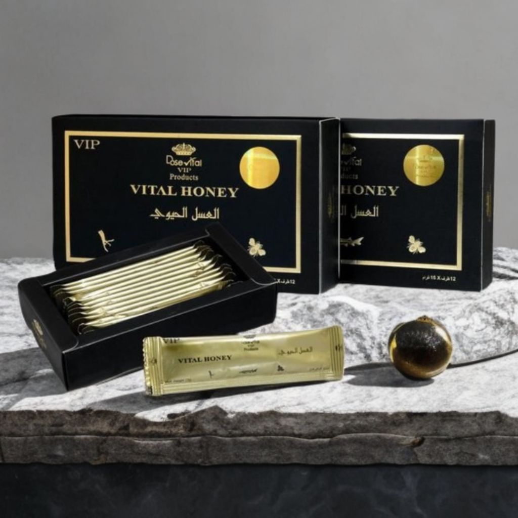 Madu Vital Honey Original Madu Pria Asli Stamina 1 Box Isi 12 sachet