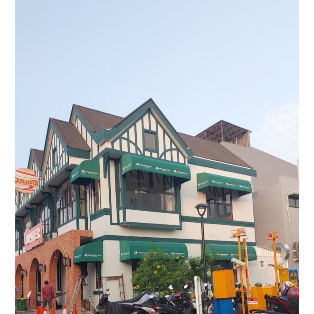 kanopi outdoor kain waterproof | awning teras cafe & balkon rumah