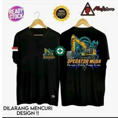 KAOS LENGAN PENDEK OPERATOR MUDA EXCAVATOR