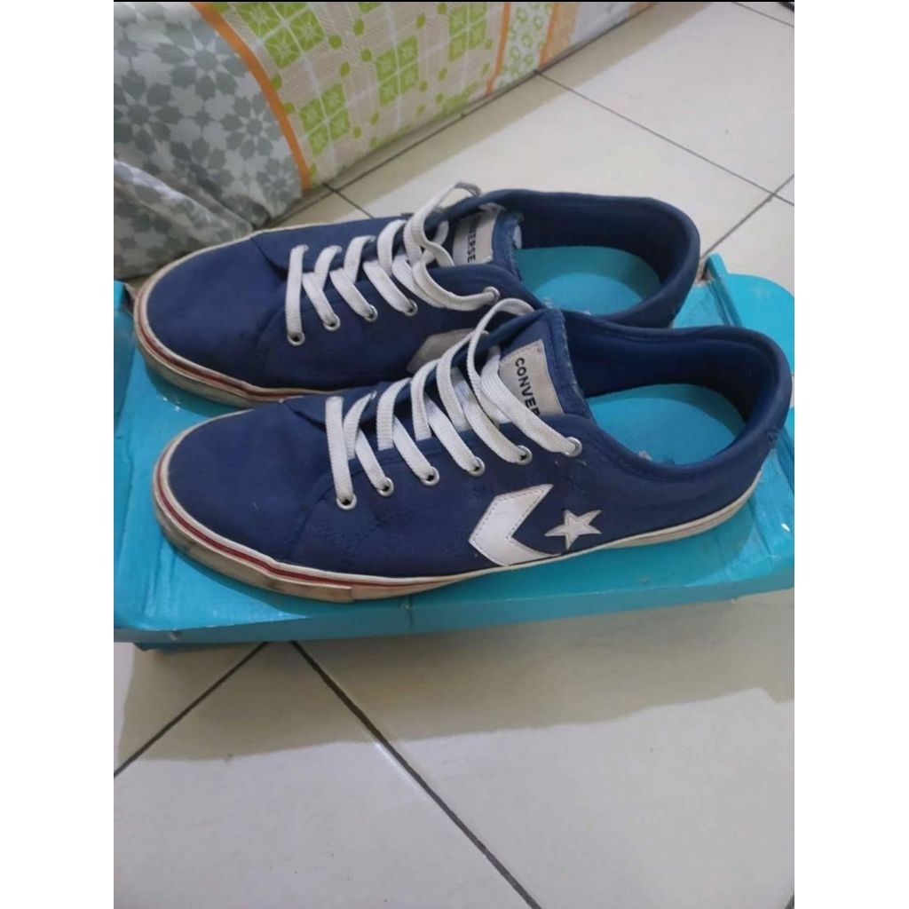 Sepatu Converse Star Replay Ox Navy Size 44