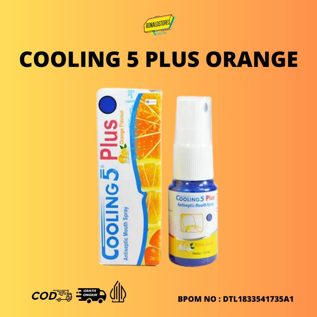 Cooling 5 Plus Orange adalah obat semprot sakit gigi - meredahkan sakit gigi
