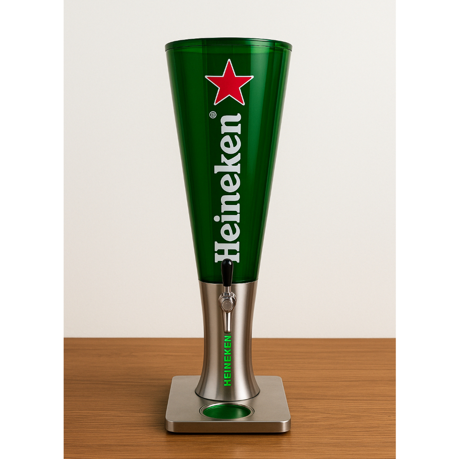 Heineken Beer Tower 3L – Dispenser Minuman Dingin Keren untuk Bar & Rumah