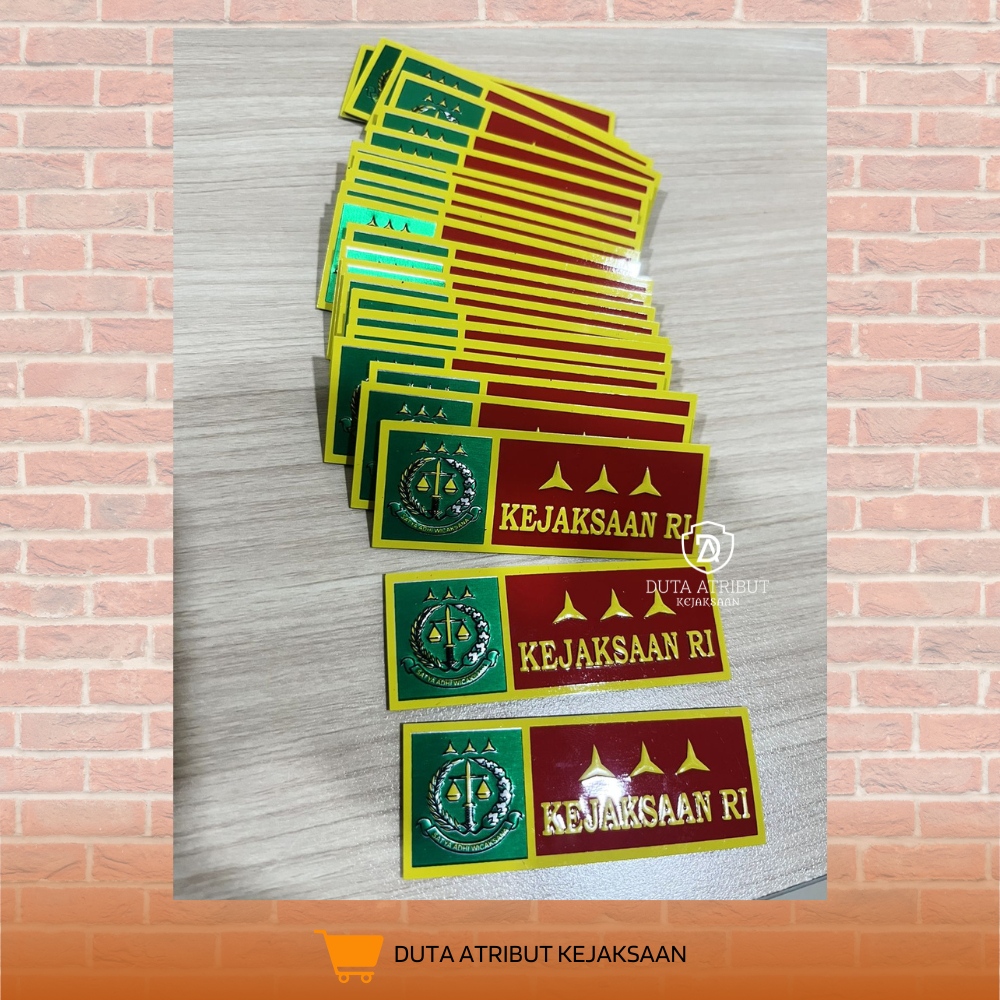 STIKER PLAT MOTOR/MOBIL KEJAKSAAN RI