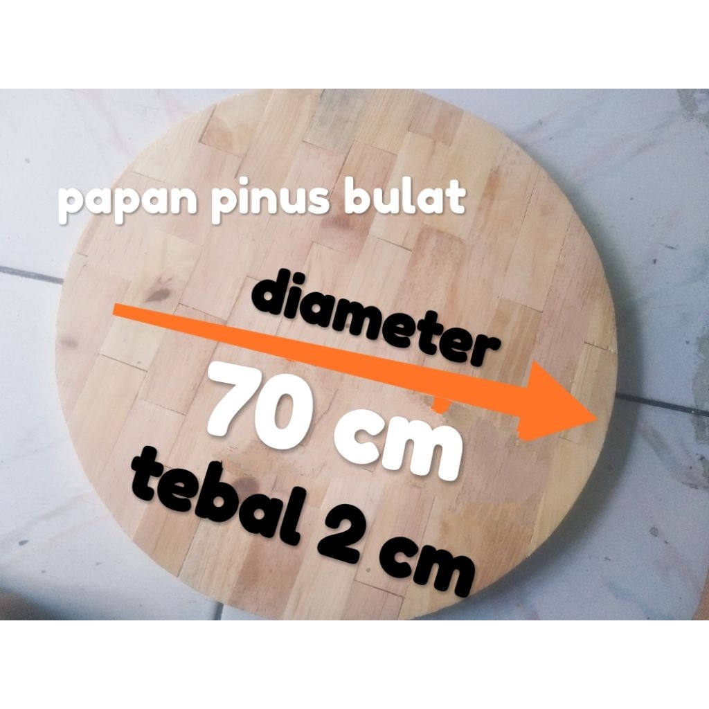papan pinus bulat/ papan meja/ papan dekorasi/kayu bulat