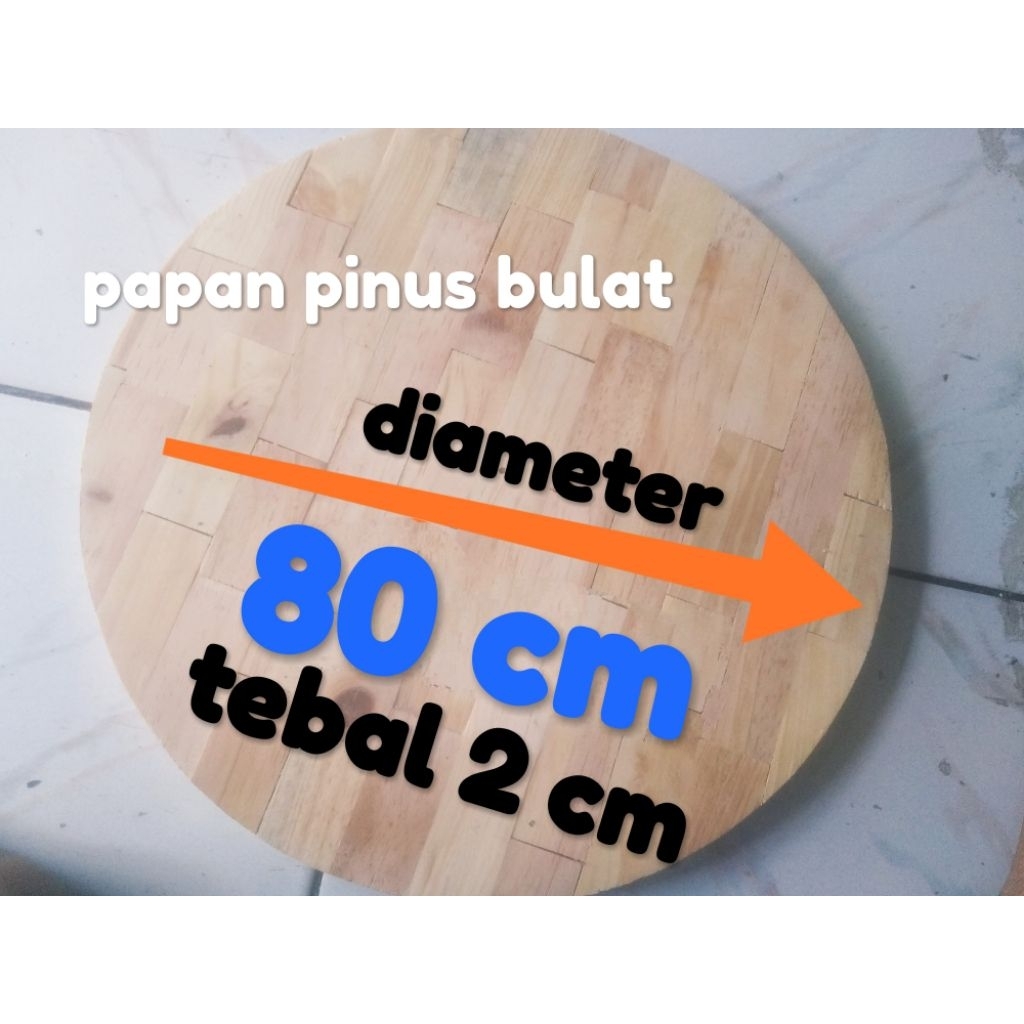 papan pinus bulat/ papan meja/ papan dekorasi/papan kayu jati belanda