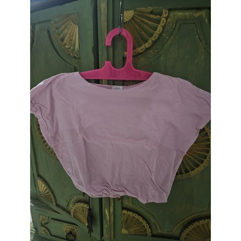 kaos pink anak zara preloved
