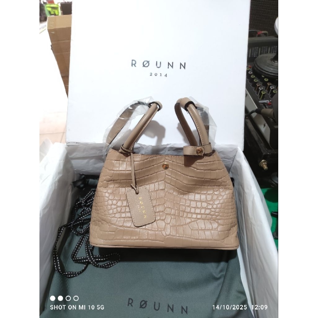 NEW ROUNN JULIA BAG CROCO 26, TAS ROUNN, TAS WANITA, TAS KULIT SAPI, TAS BRANDED, TAS KULAS