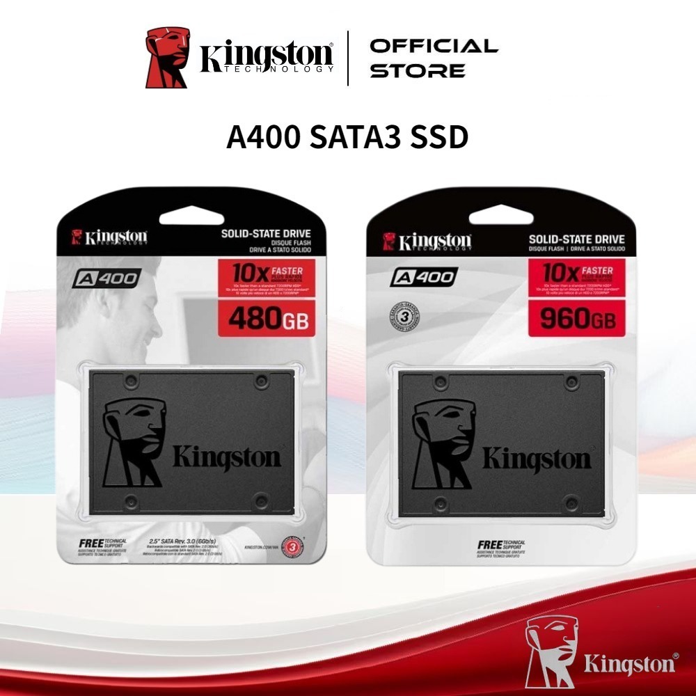 Kingston A400 480GB 512GB 960GB SSD SATA3 2.5 (SA400S37/480G/512GB/960GB)