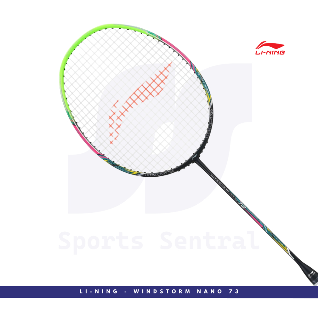 Lining Raket Badminton Windstorm Nano 73 Free Cover