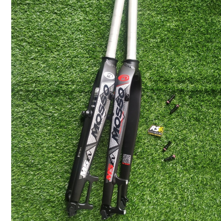 fork Rigid Mosso m5 m5ev disk brake only multi brake 26 27.5 29 hitam merah Sepeda MTB