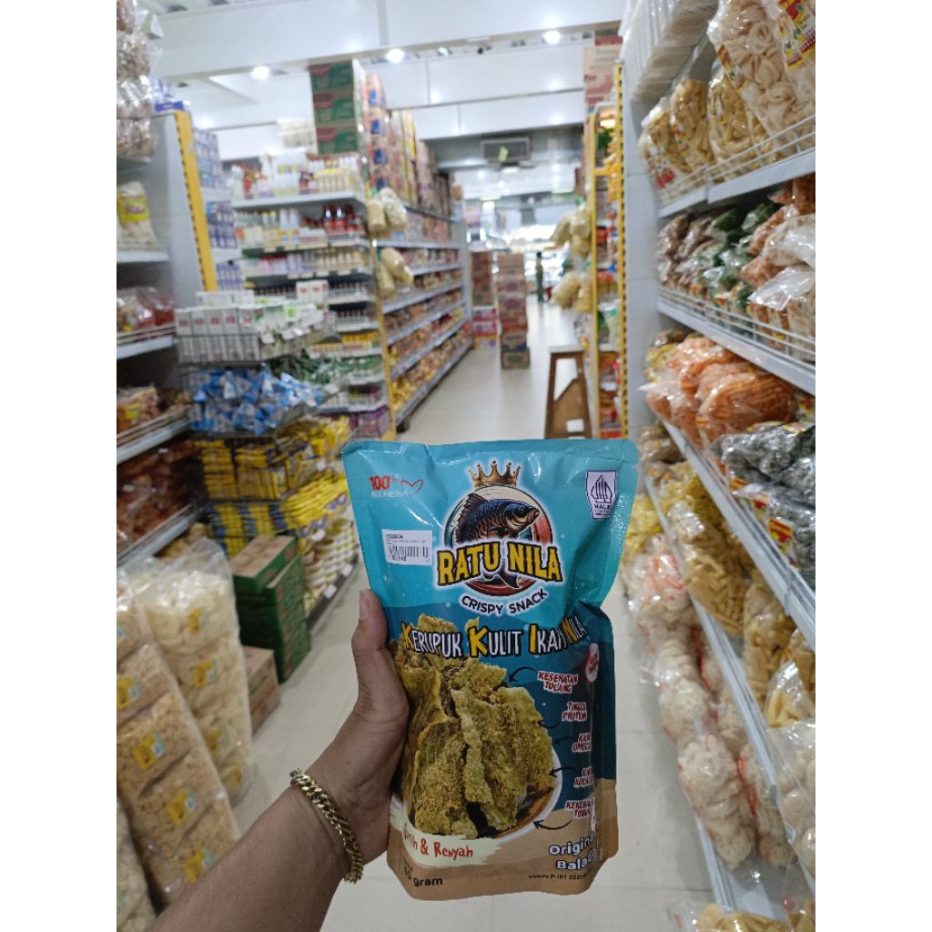 kerupuk kulit ikan nila /Ratu Nila