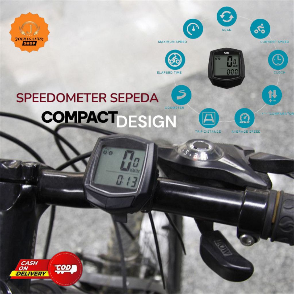 Speedometer Digital Sepeda Monitor LCD Sepeda