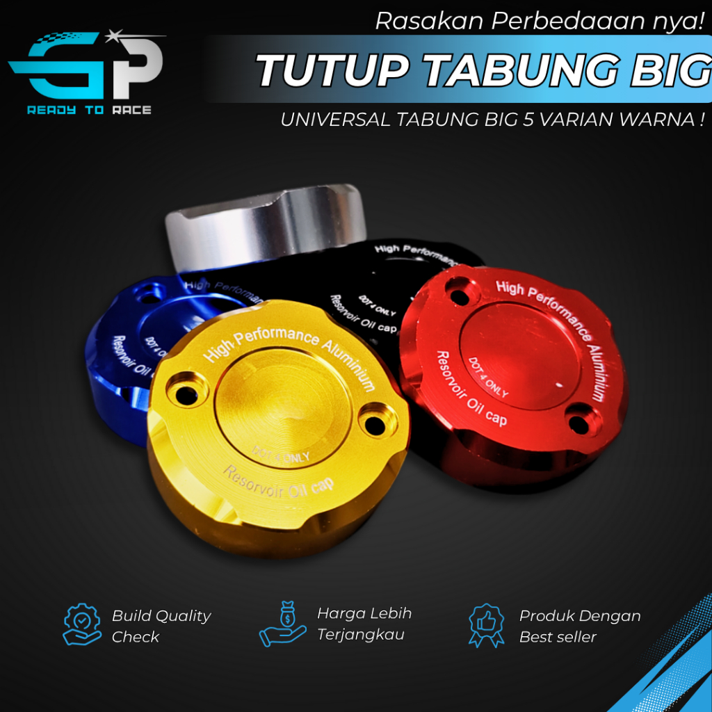 TUTUP TABUNG MINYAK REM BIG RESEVIOR OIL CNC TUTUP TABUNG MINYAK REM BIG TUTUP TABUNG BIG BREMBO