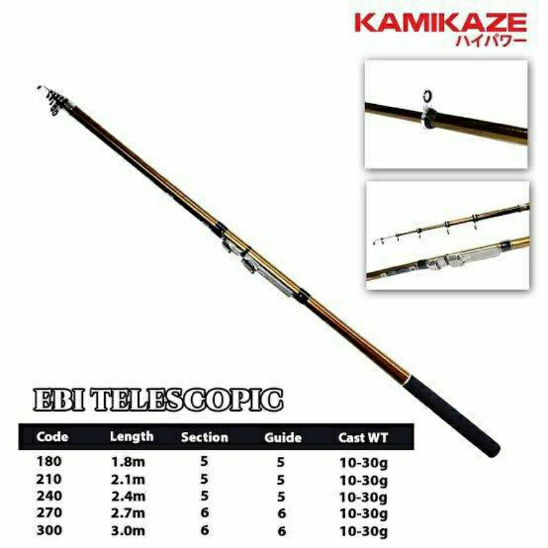 Joran Kamikaze Ebi Telescopic 240 270 300