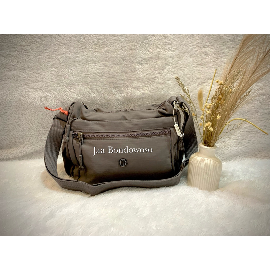 Jaa Bondowoso Tas Selempang Wanita Ukuran Besar Design Simple Minimalis Warna Ungu Tua Kualitas Terb