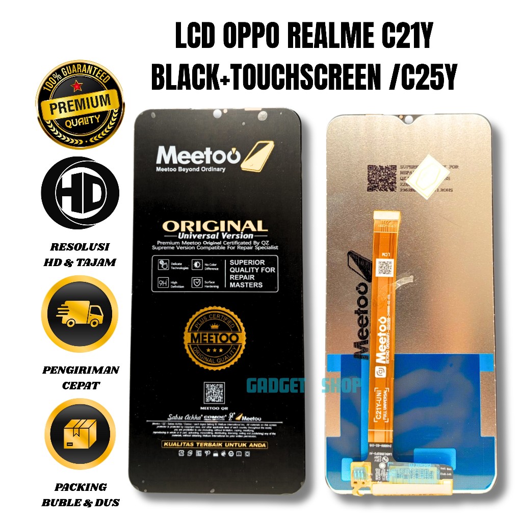 LCD 0PPP0 REALME C21Y  BLACK+TOUCHSCREEN /C25Y ORIGINAL!