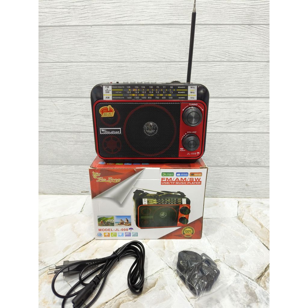 Radio JIN LONG JL-008 Bluetooth Memory USB AM/FM/SW / Speaker Radio Bluetooth