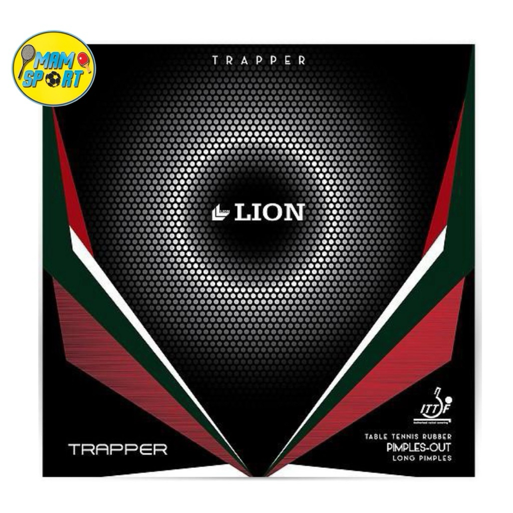 Karet Bet Pingpong Tenis Meja LION TRAPPER Bintik Panjang OX Original